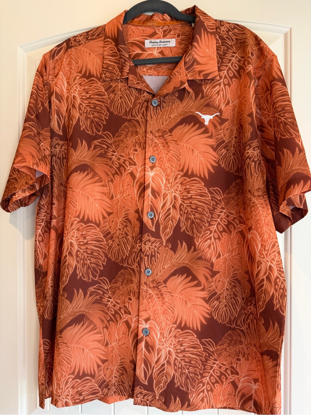 Tommy Bahama Texas Longhorns UT Bahama Coast Polo Shirt Mens XL Burnt Orange